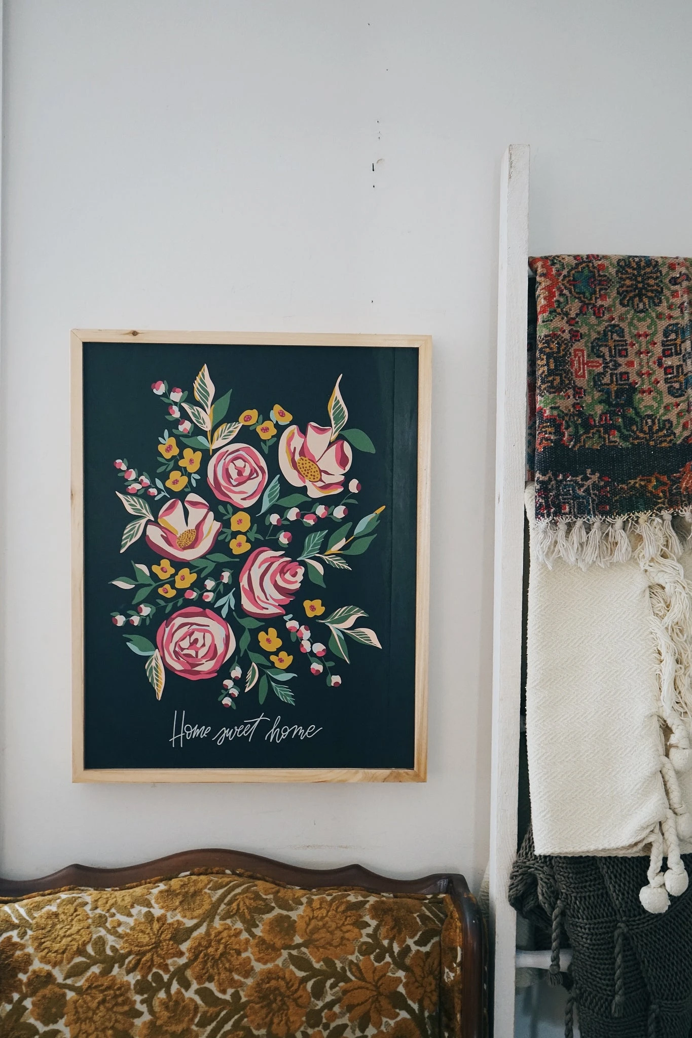 Botanical | Home Sweet Home Box Sign