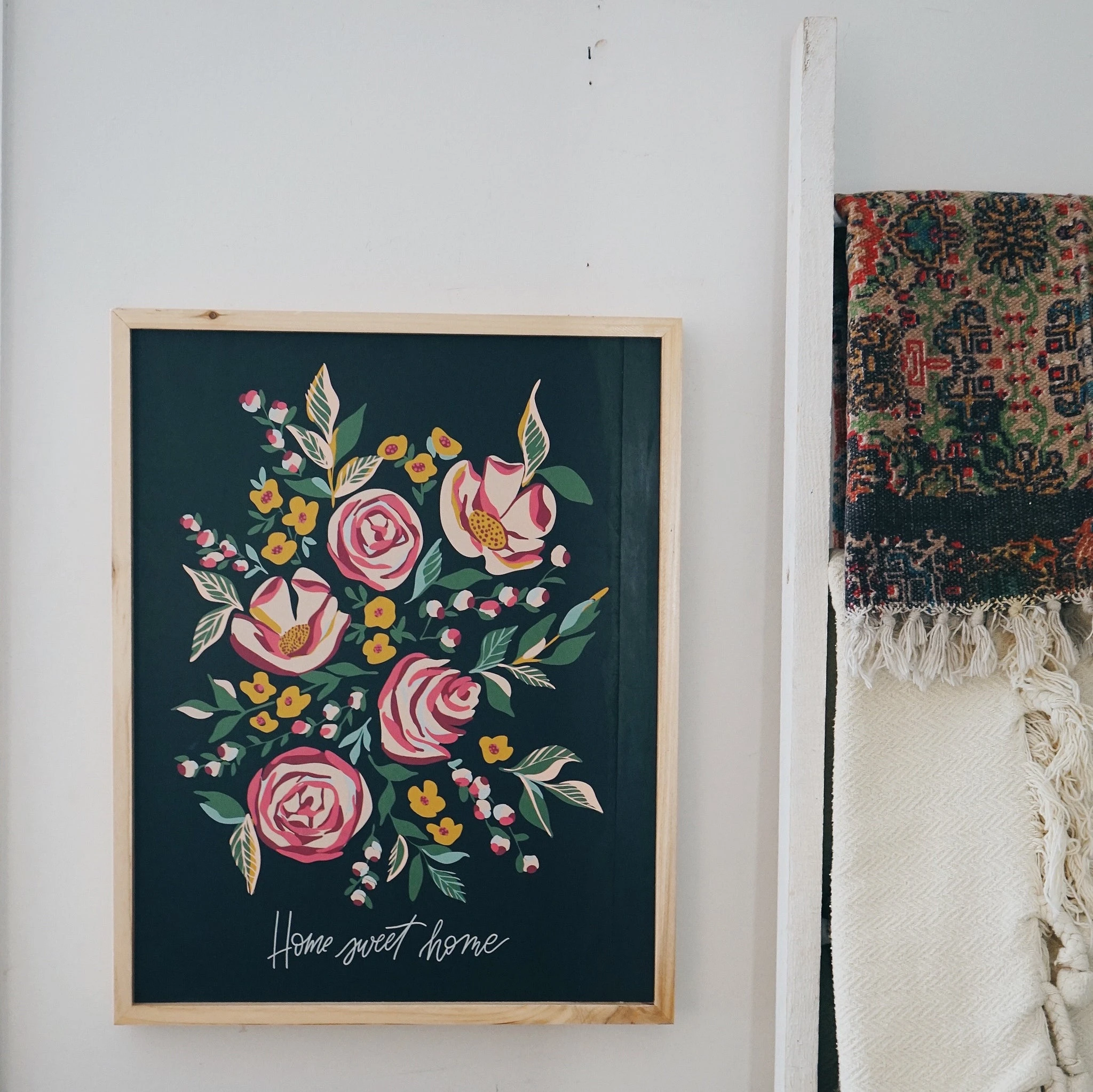 Botanical | Home Sweet Home Box Sign