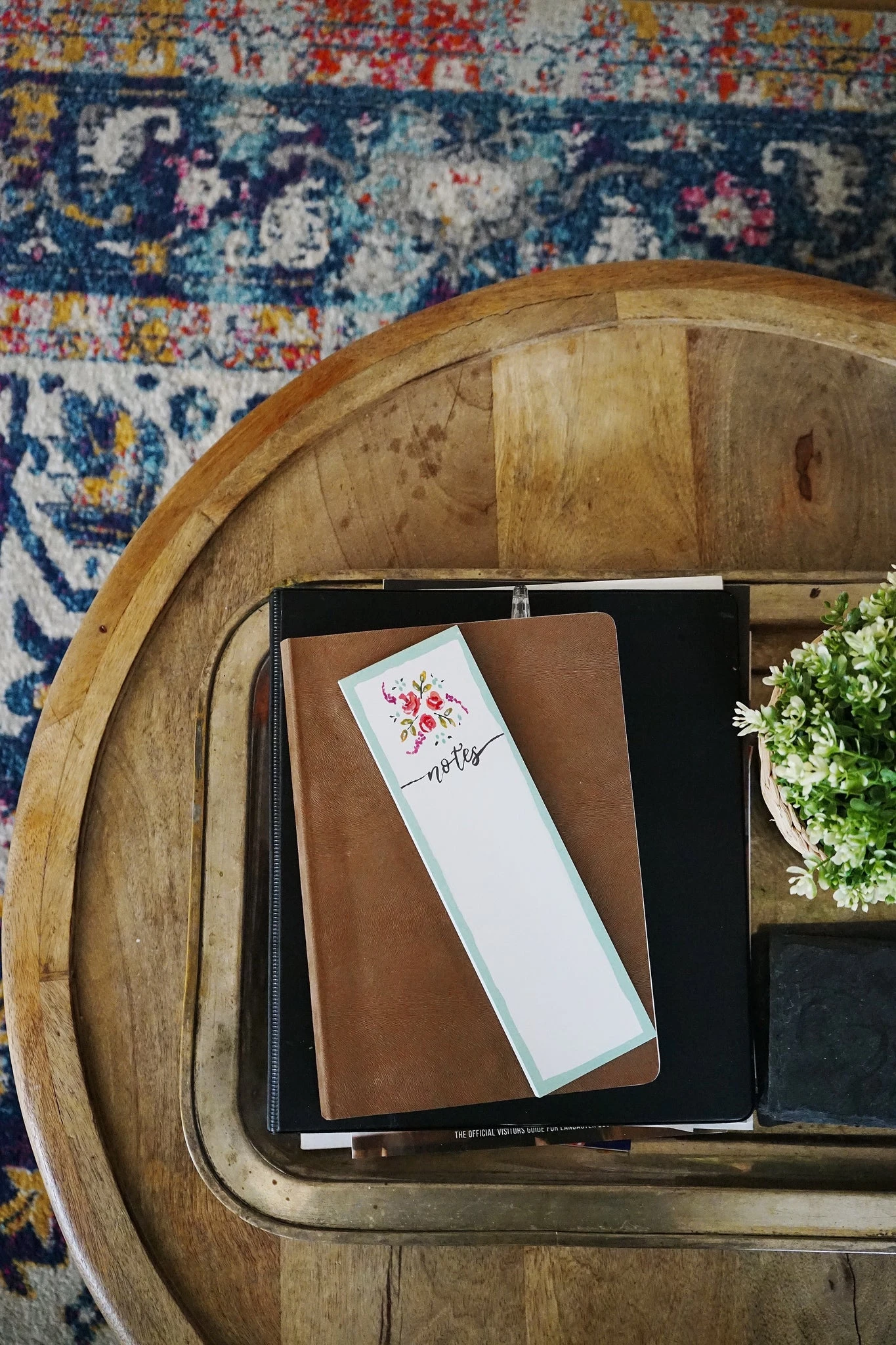 Floral to-do list notepad. Annie Quigley Art for Primitives by Kathy