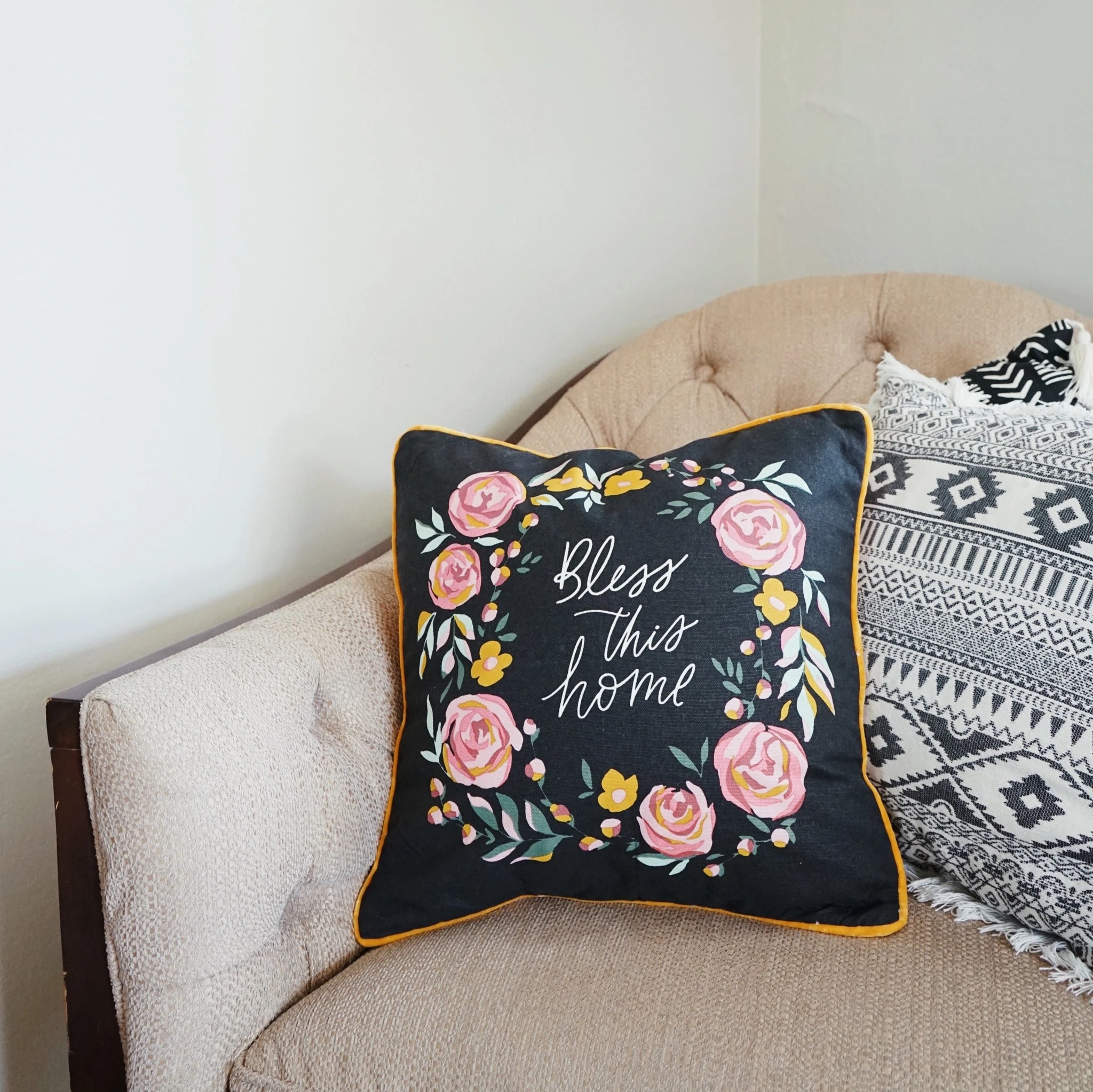 Botanical | Bless This Home Pillow