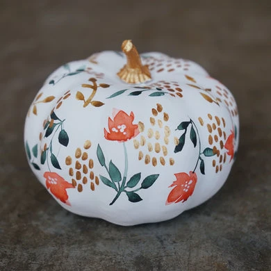 Fall | Floral mini pumpkin