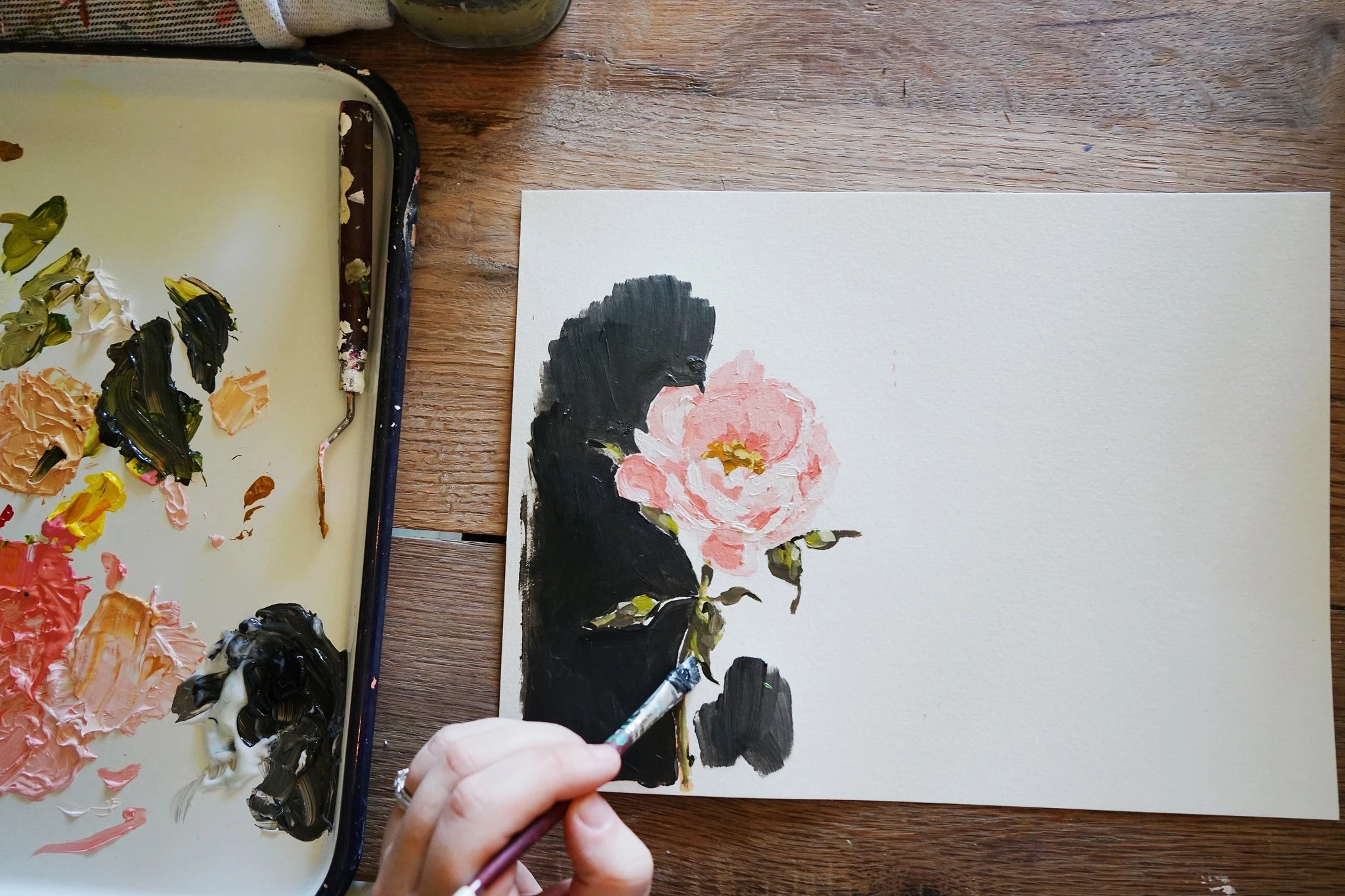 E-book #2 |  A Beginner’s Guide to Acrylic Floral Painting (instant download)