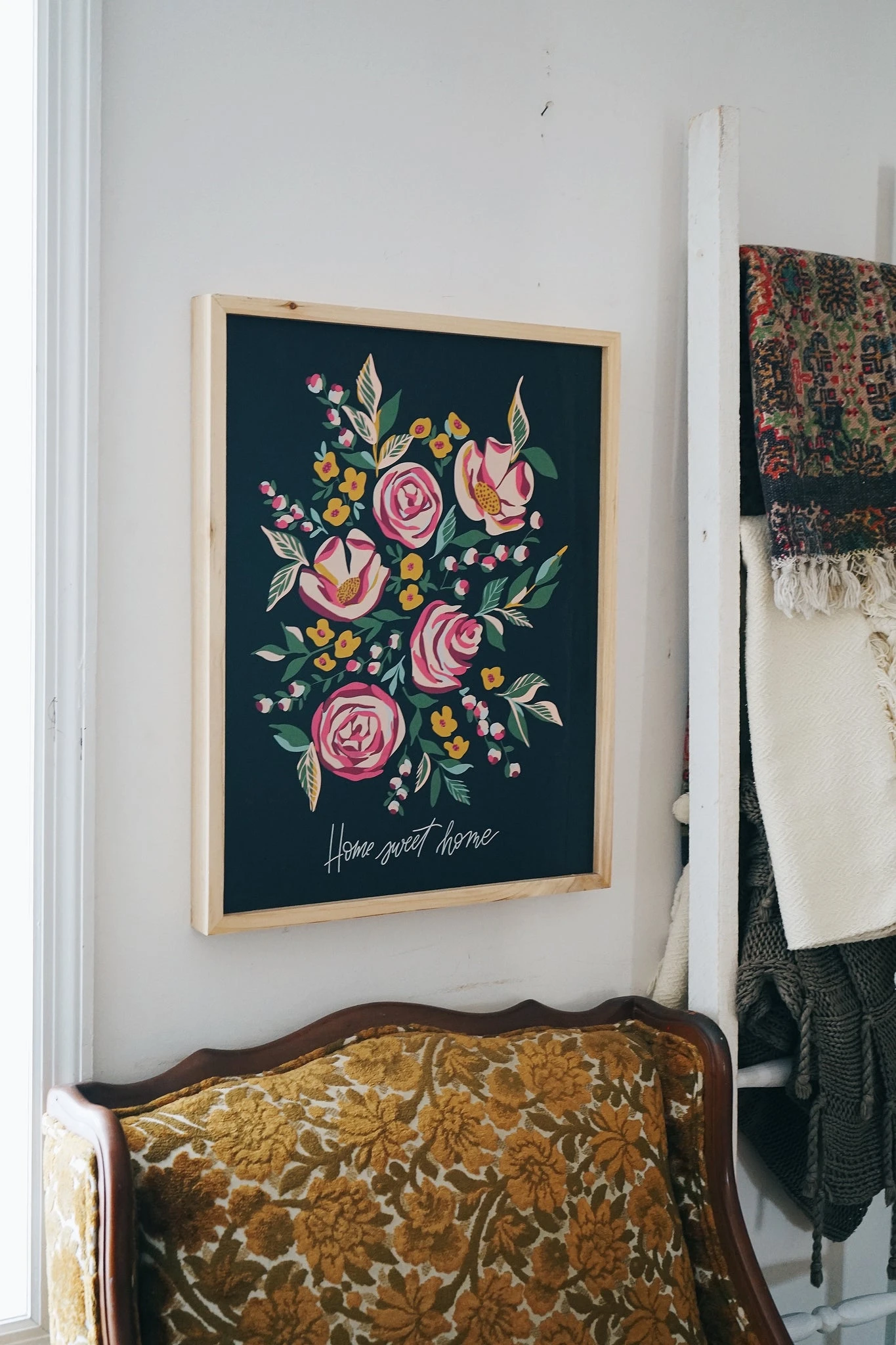 Botanical | Home Sweet Home Box Sign