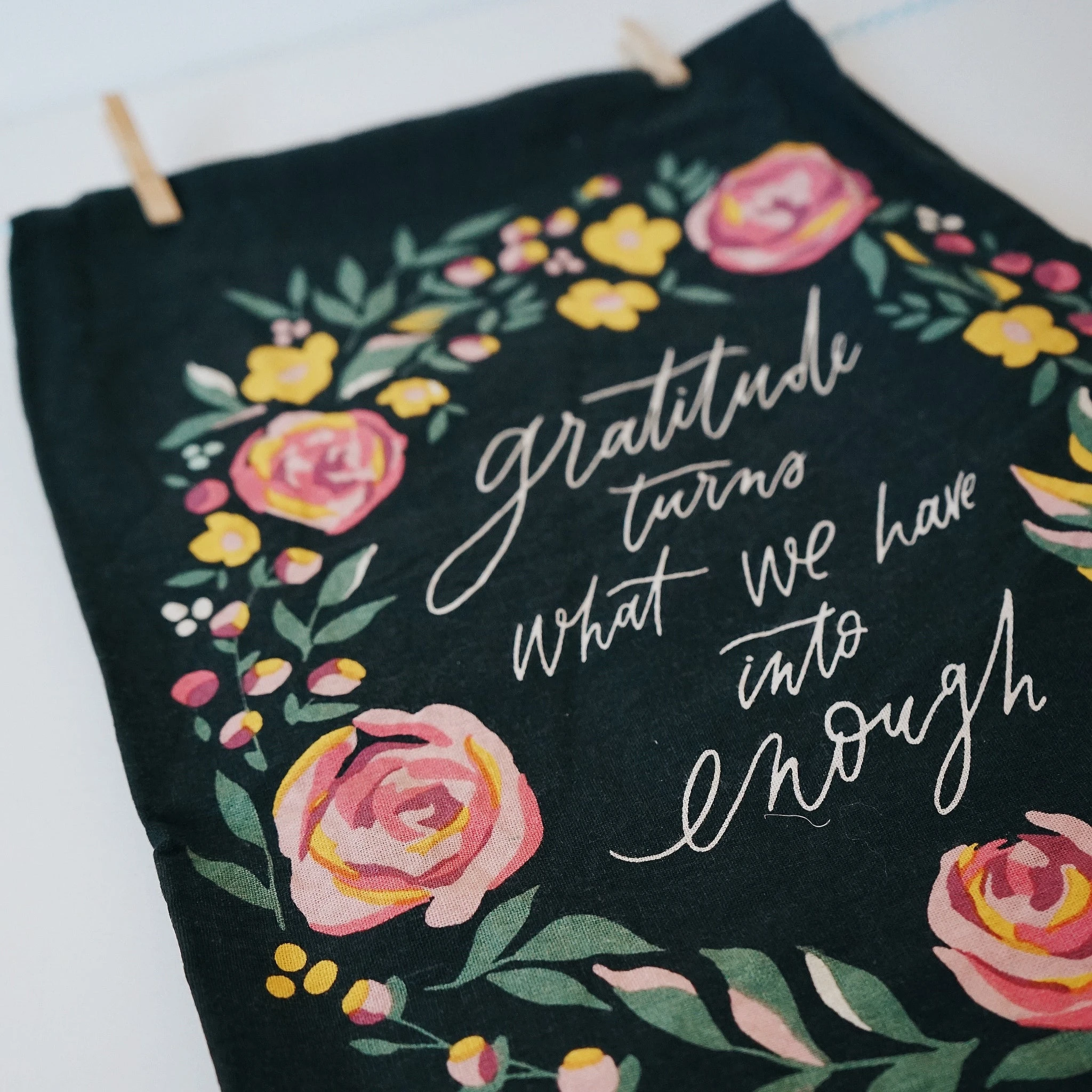 Botanical | Gratitude Tea towel