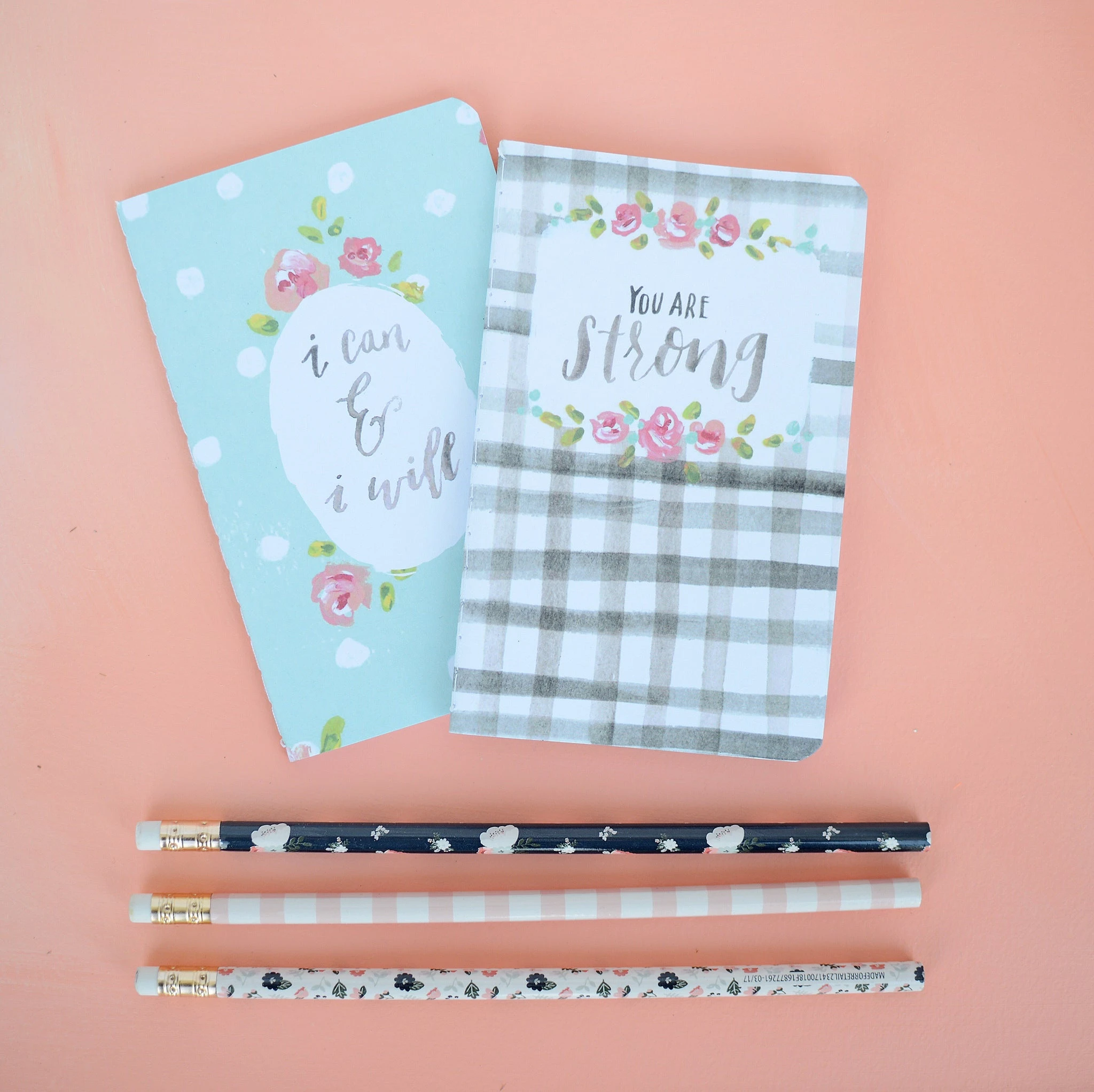 Floral pocket journal.  