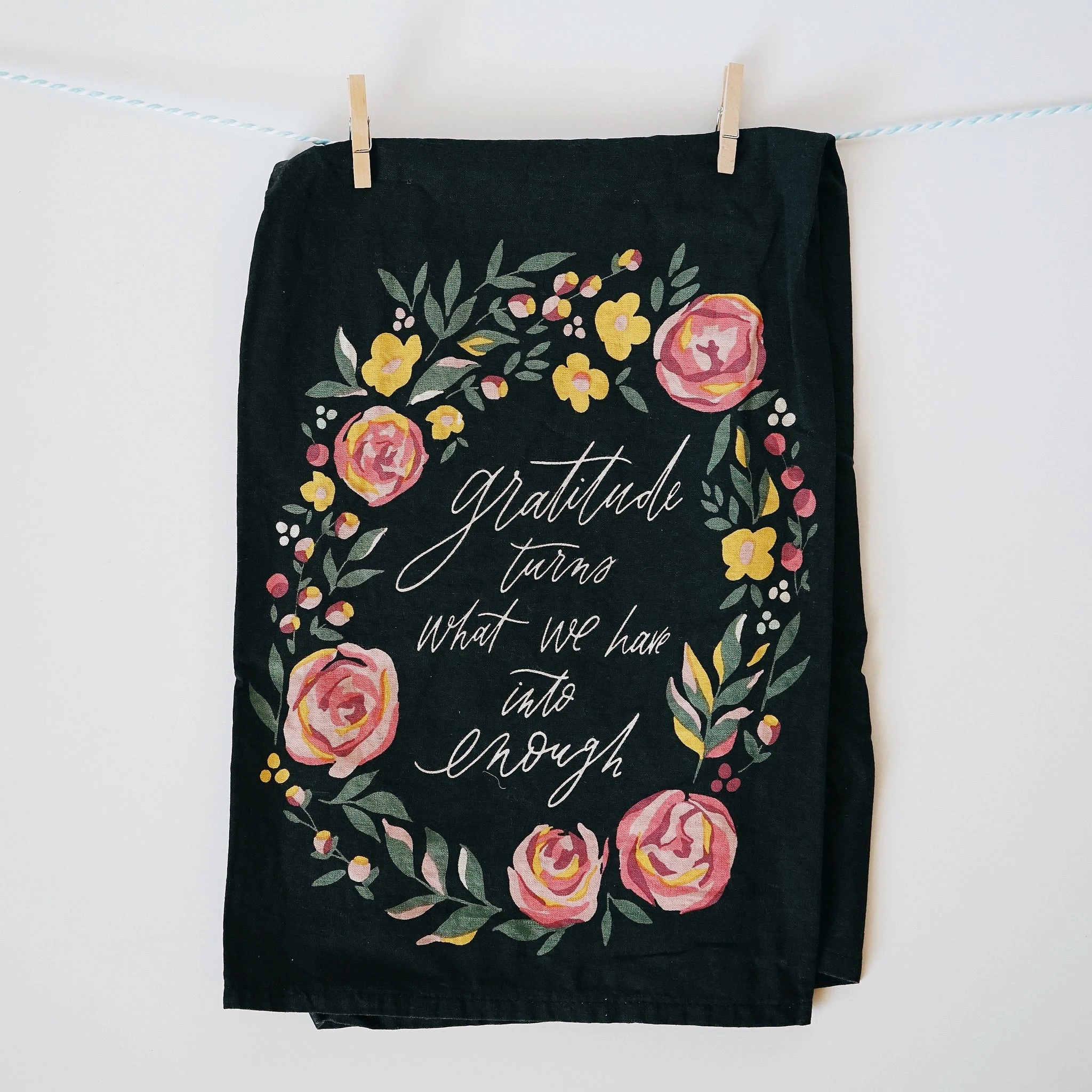 Botanical | Gratitude Tea towel