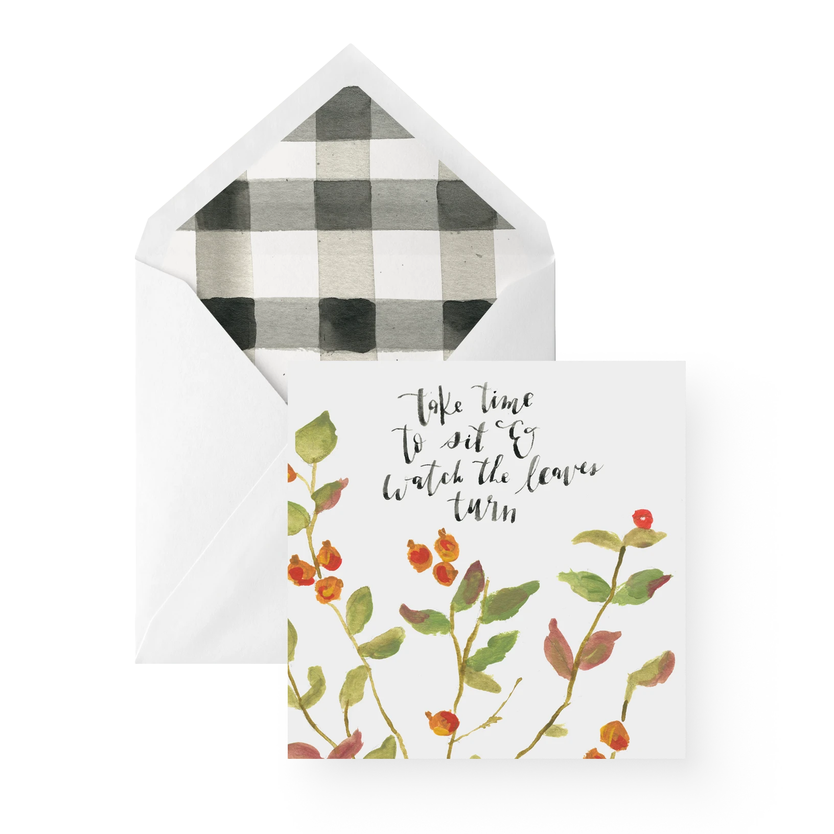 Fall Greeting Card | Set of 6 | Watch the leaves
