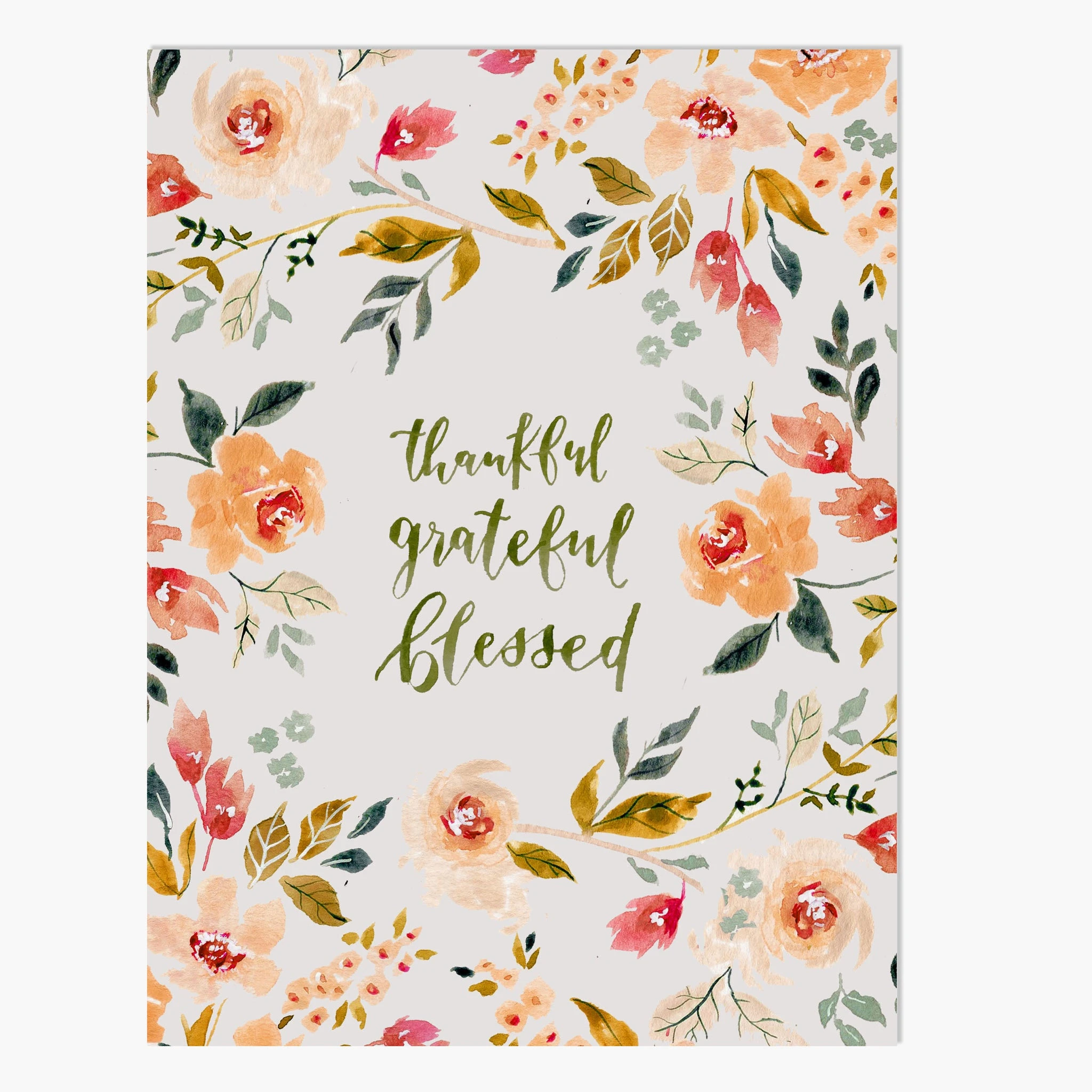Fall Print | Thankful Grateful Blessed